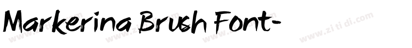 Markerina Brush Font字体转换 Markerina Brush Font字体转换